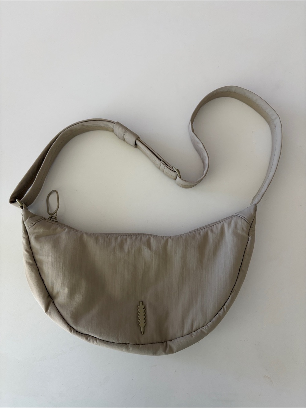 Thacker Crescent Crossbody Bag - Taupe